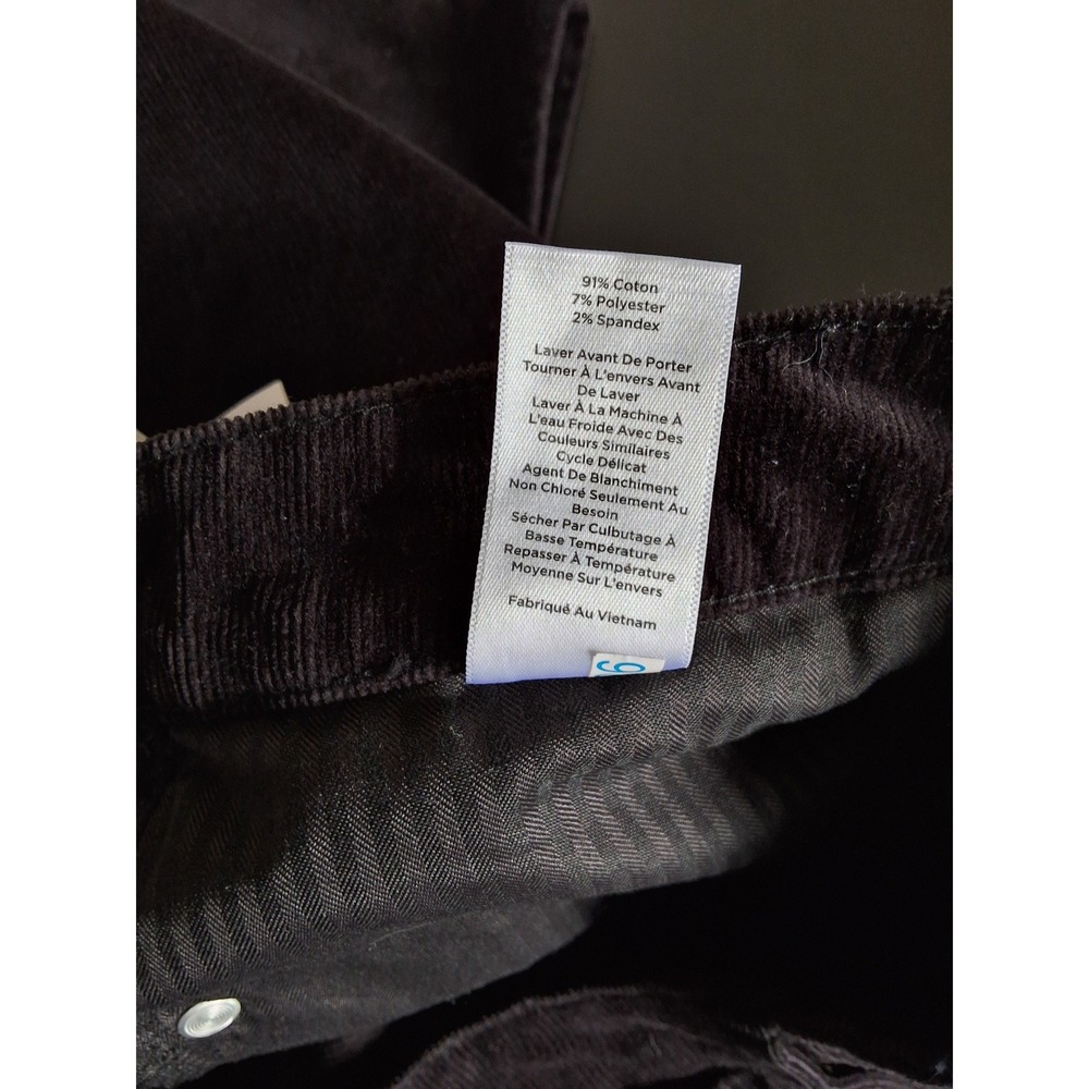 Talbots Women 12P High Waist Jegging Ankle Corduroy Slimming NWT Academia Mature - Picture 6 of 6